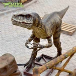 Velociraptor in movimento modello di dinosauro animatronico